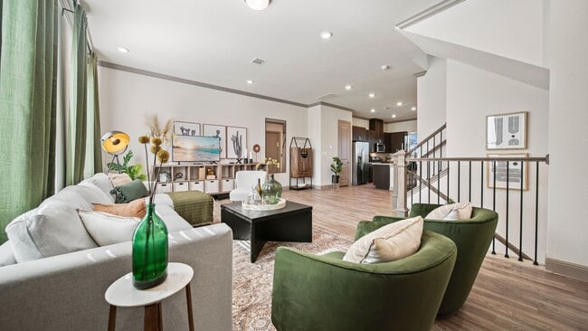 Model Home Living Room - The Summit Brownstones