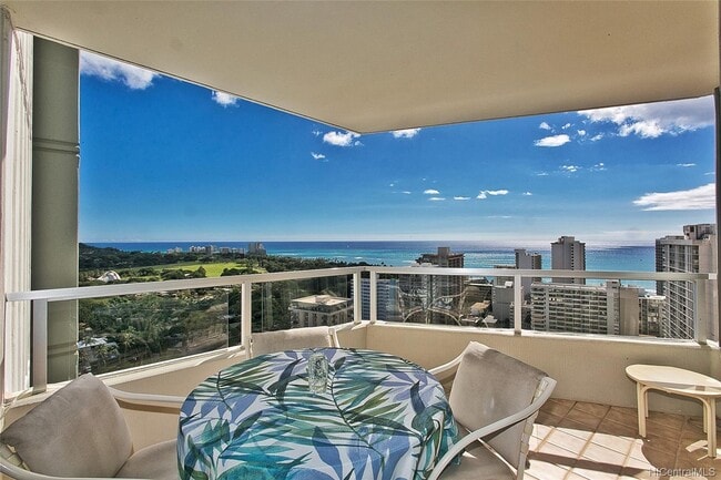 View from Large 131 SF Lanai - 2600 Pualani Way Apartment