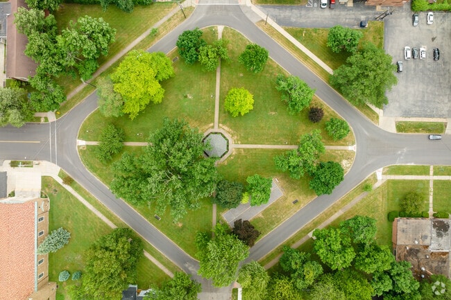 Aerial view of Clinton Park.