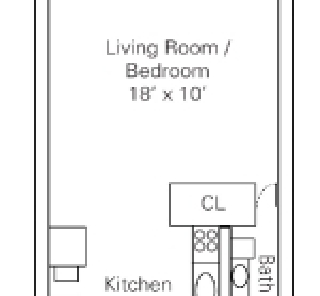 1HAB/1BA - Centennial Plaza