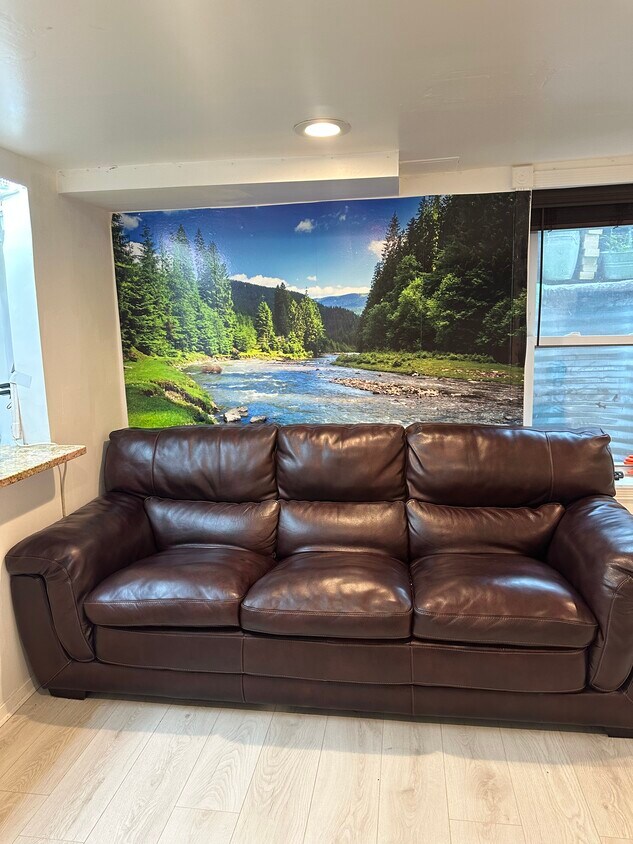 Leather couch is included - 104 N 7th St