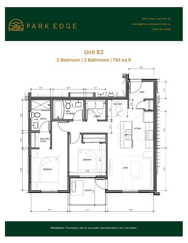 Plan d'étage - Park Edge