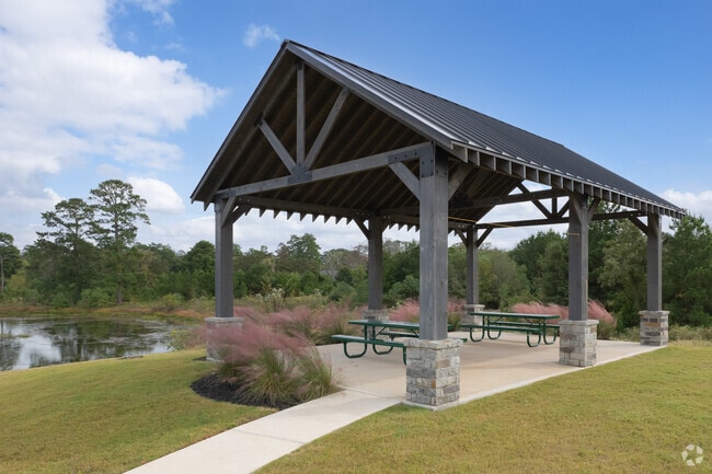 Residents of Magnolia enjoy a close-knit atmosphere in a scenic neighborhood.