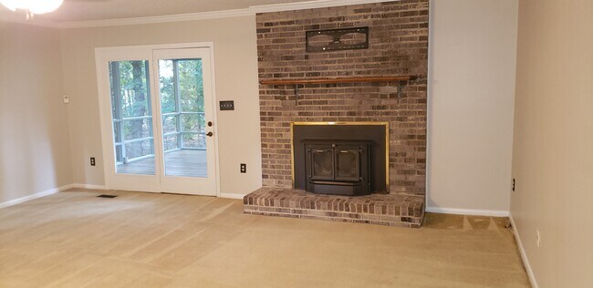 Wood burning fireplace - 6404 Harrison Rd