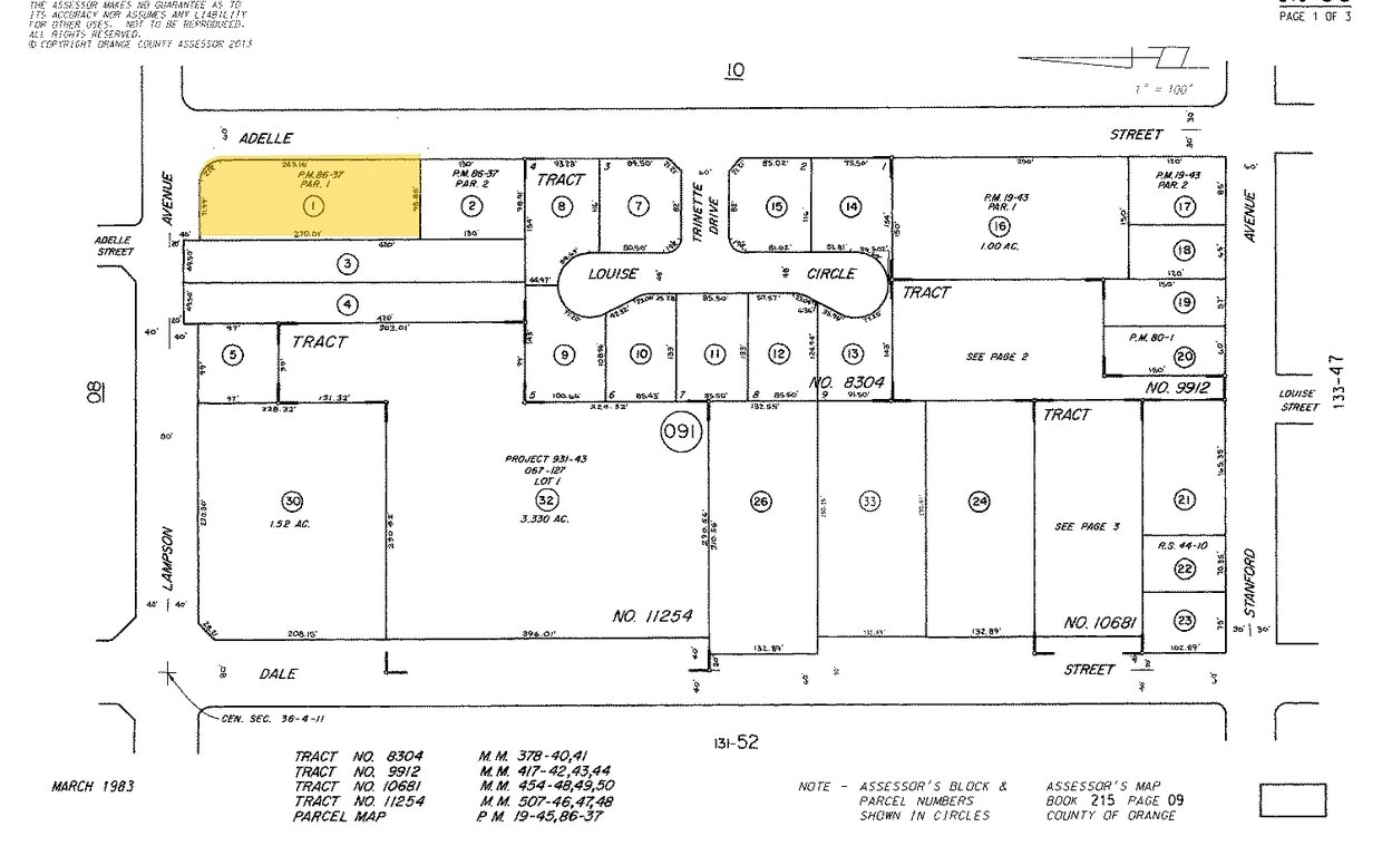 Plat Map - 8620 Lampson