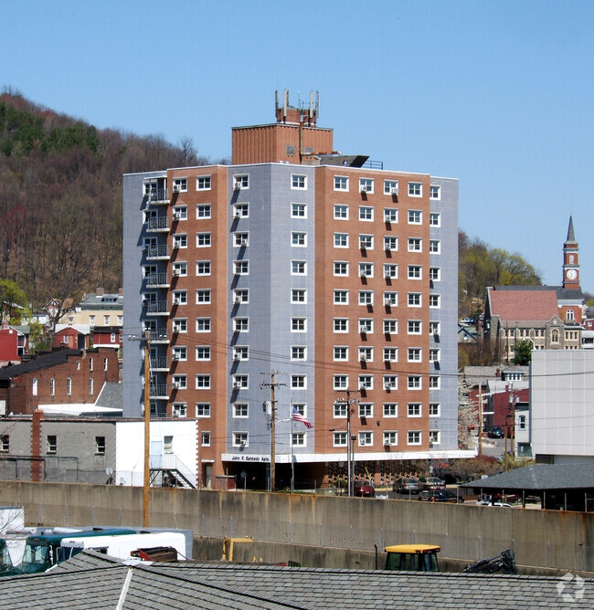 View from the southwest - JFK Apartments