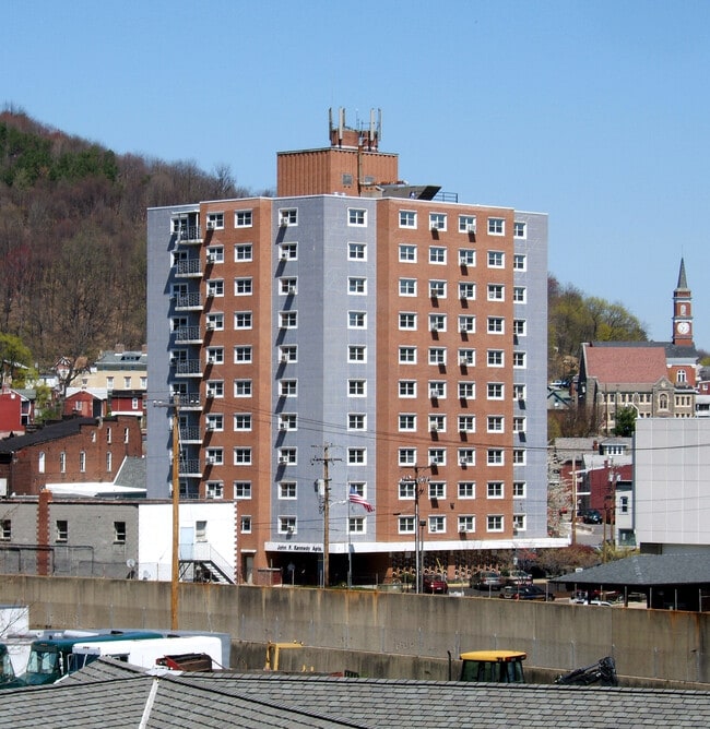 View from the southwest - JFK Apartments