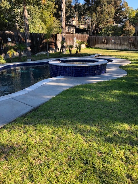 Sallt water pool/grass area - 7837 Quince St