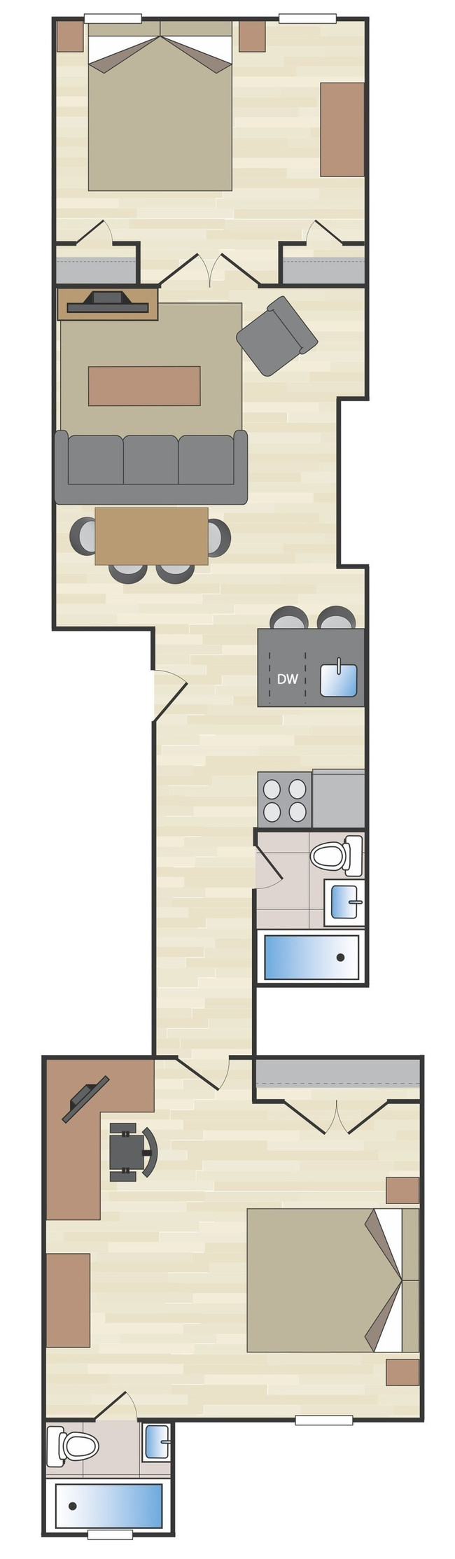 Floorplan - 518 E 13th St