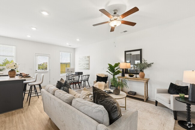 Eberly - 3BR, 2.5BA - 1,378SF - Living Room - The Collection at Wiltshire