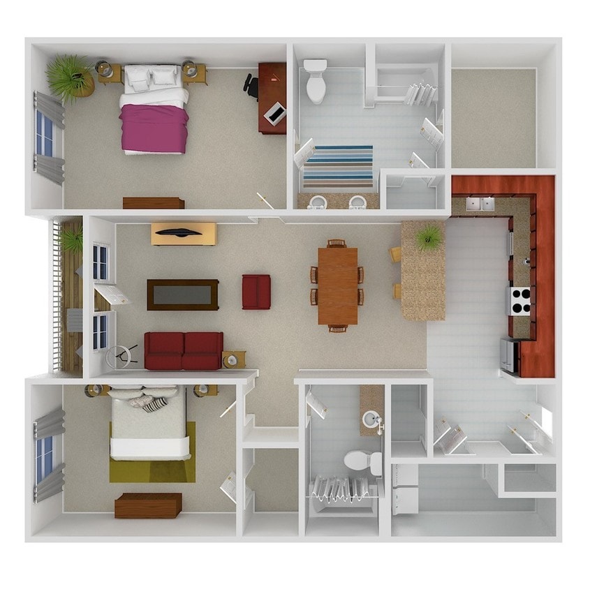 Floorplan - Encore North Apartments