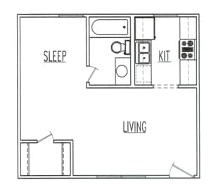 1BR/1BA - 200 Hann #18