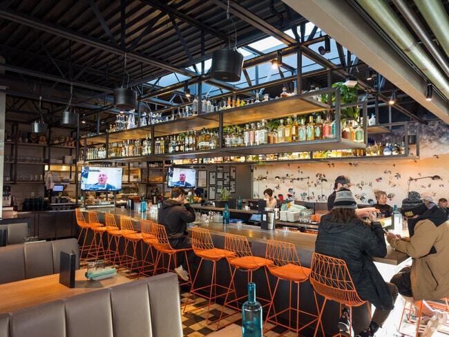 Locals love to head east to enjoy all the restaurants around the hangars - like North Country.