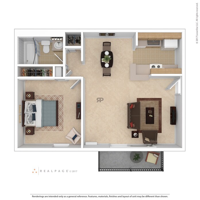 Deer Creek – 1 Bedroom Walkout Kitchen