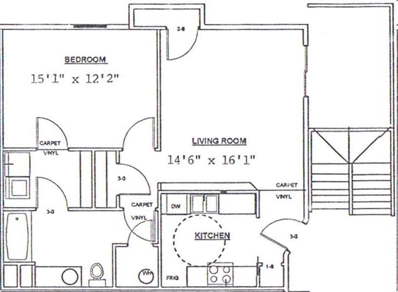 1BR/1BA - Fairfield Apartments