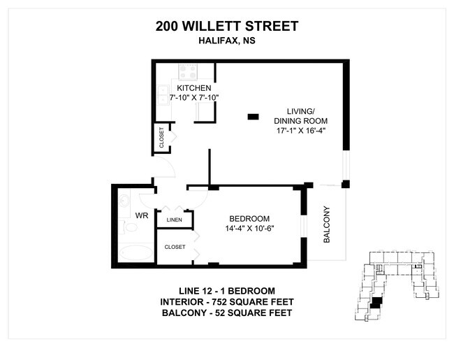 Plan d'étage - 200 Willet Street