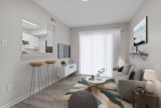 Área de estar - Haven at City Center Apartments