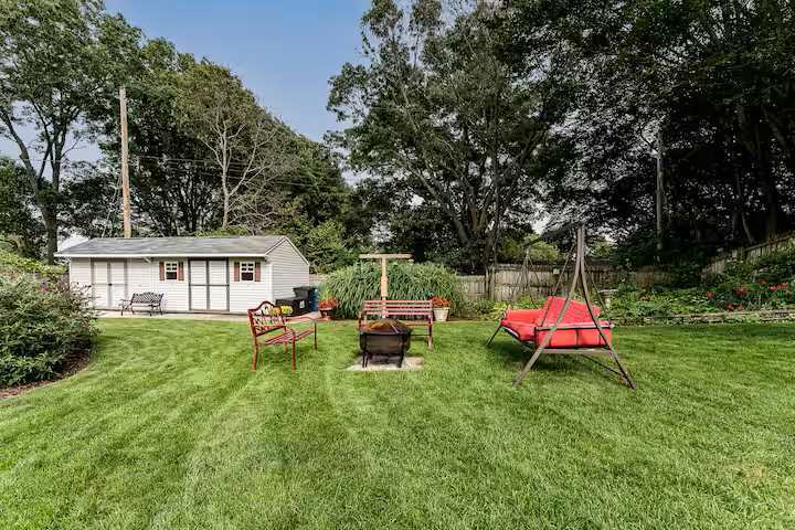 Back yard fire pit - 18164 Swiss Dr