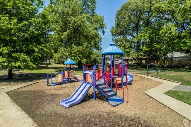 Children can enjoy the playground at Mark S. Brown Municipal Park in Bartlett.