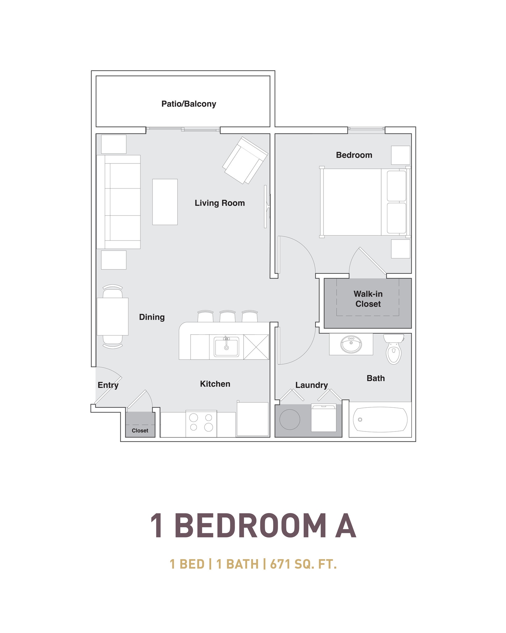 French Mill Apartments – 1x1 A