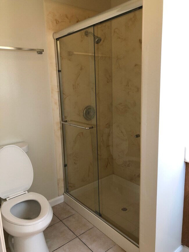 Master Bathroom shower - New Toilet! - 2433 Gallup Drive