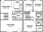 Three Bedroom Redstone