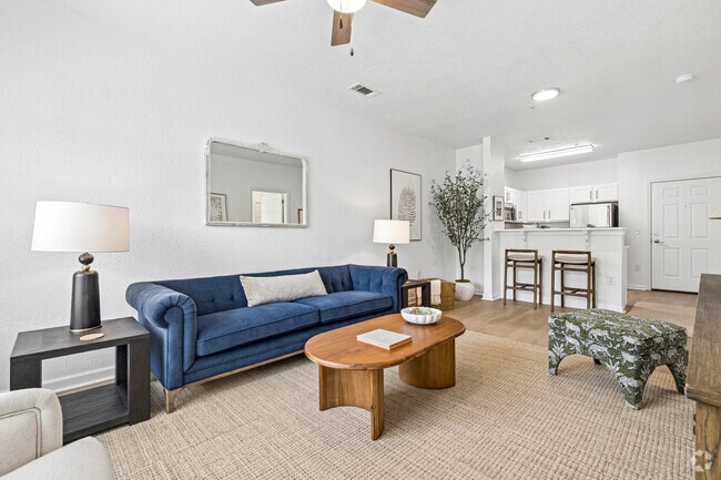 Adams 1BR, 1BA - 684SF - Living Room - Arrive Danbury