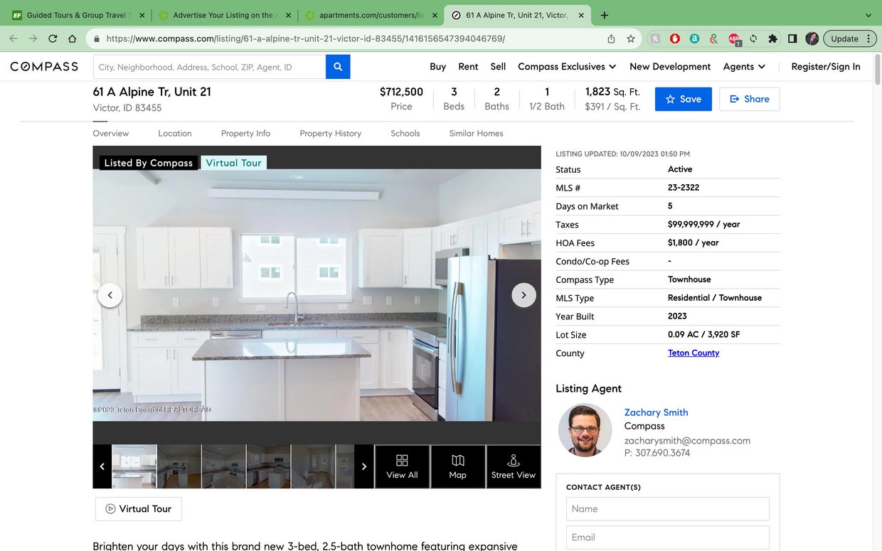 84 Alpine Trl, Victor, ID 83455 Townhome Rentals in Victor ID