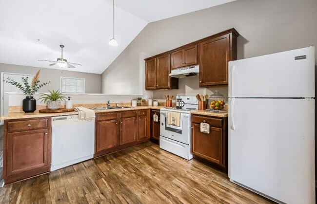 Plano de planta de jardín de dos habitaciones - x - Meadow Creek Townhomes