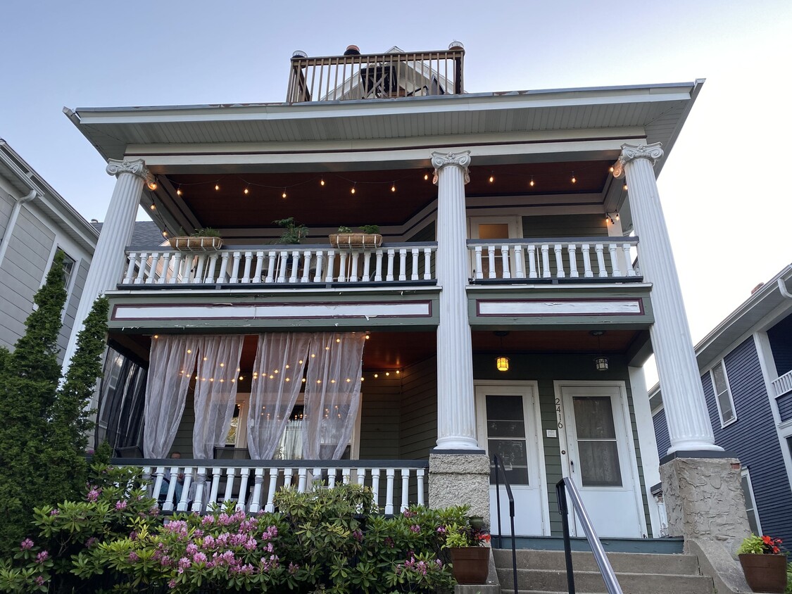 2BD in triplex - access to porch - 2416 Garfield Ave