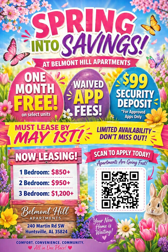 Spring Savings! - Belmont Hill Apartments