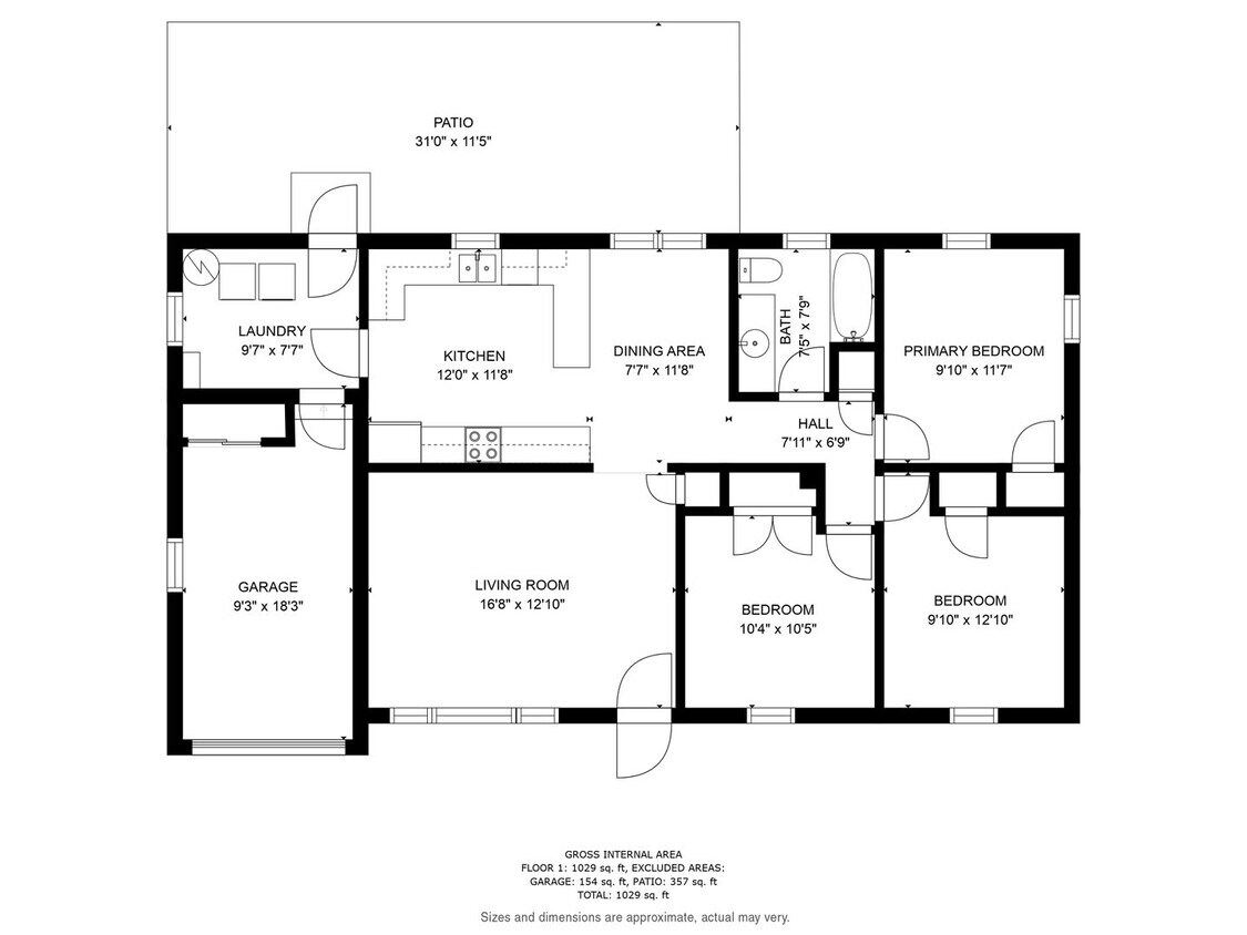 Foto principal - 3 Bedroom Brick Ranch