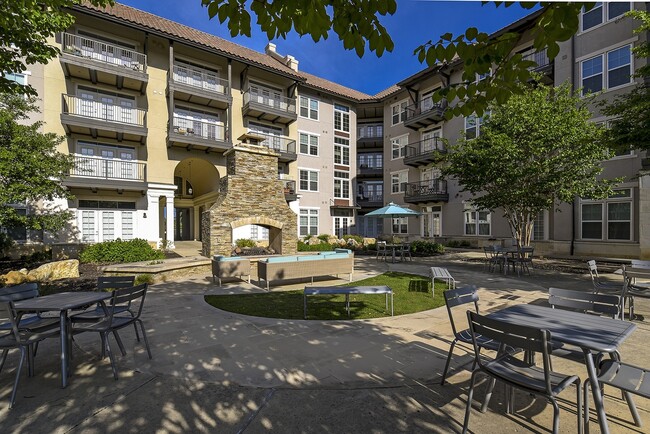 Courtyard with Gas Fireplace - Celeste at La Cantera