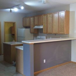 Kitchen and half bath - 13040 Europa Trail Way N