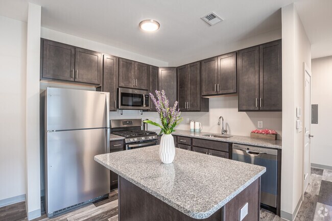 2 BR, 2 BA - 980 SF - Kitchen - Main Rd Apartments