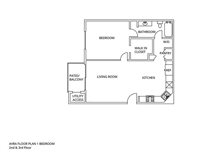 744 sq. 1x1 - Avra at Coolidge Apartments