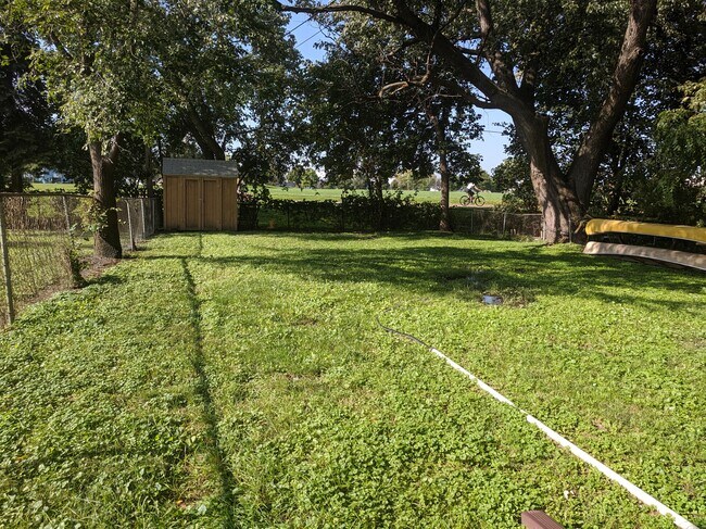 Back yard, overlooking the park. Lovely during Spring/Summer/Fall - 2306 Hoard Street