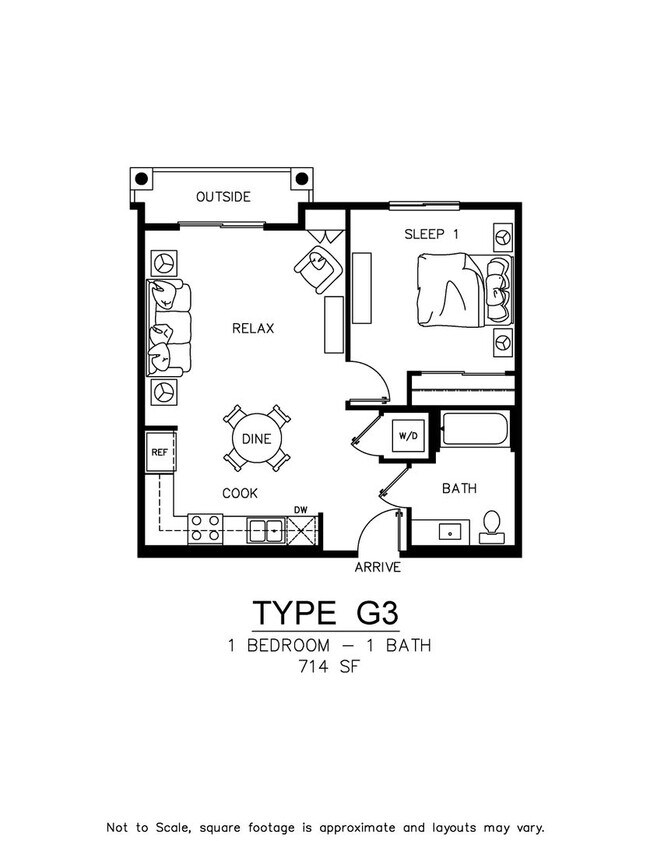 Foto del edificio - Unit Type: G3 | 1 Bed | 1 Bath