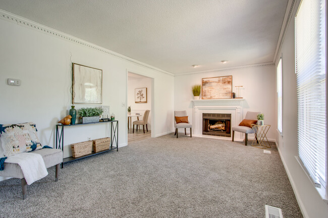 View of the living room after entering - 3210 Cedar Ridge Rd