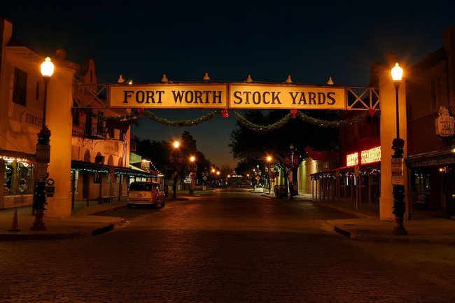 The Fort Worth Stockyards is a National Historic District