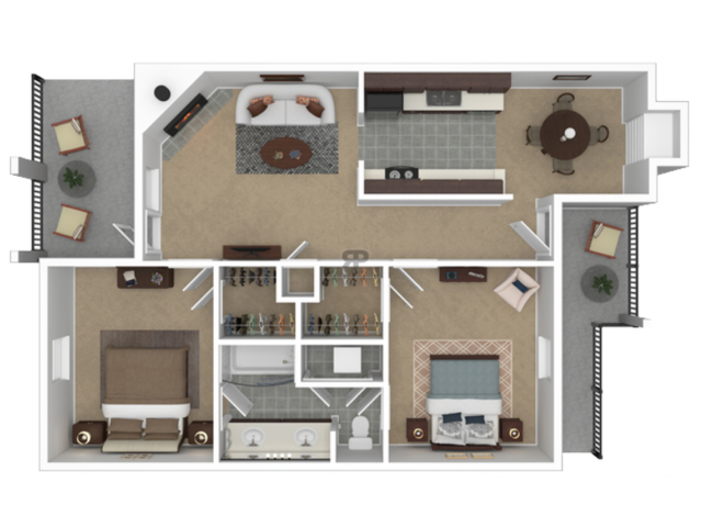 2 habitaciones / 1 baño - CityParc