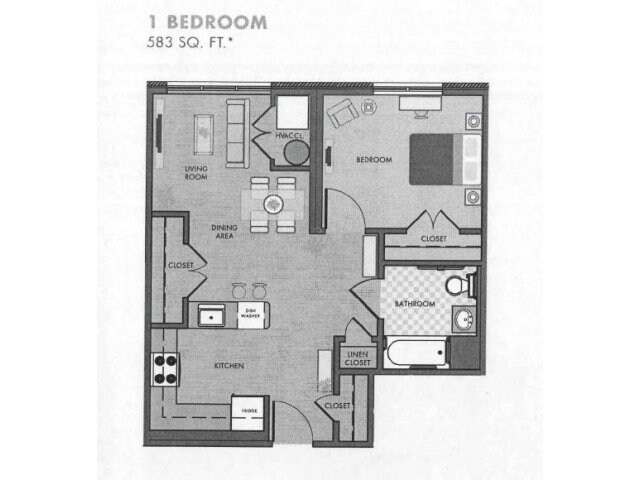 1HAB/1BA - Park Terrace