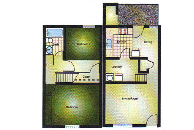 Townhouse - Pine Crossing Apartments