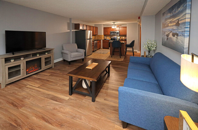 Newly Renovated Model Suite - Living Area - Reserve Square*