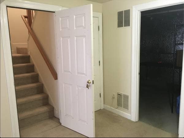 Door between basement and upstairs - Locked - 21178 Hedgerow Ter
