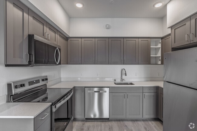 3BR, 2BA - 1125SF - Kitchen - Brand New Luxury Apartments in Lynden - Ci...