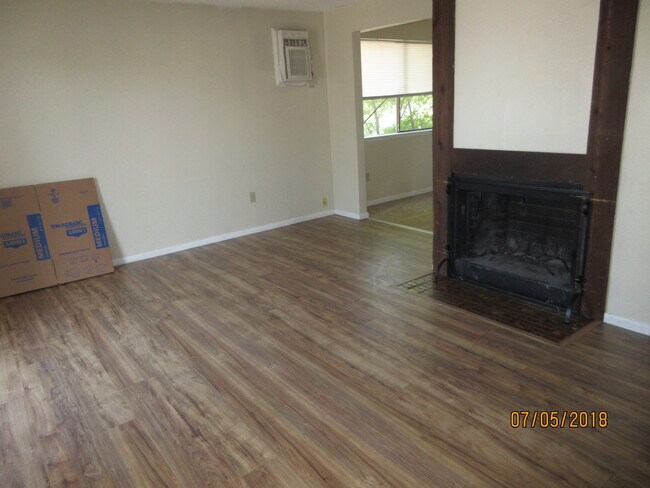 living room, fireplace, wall AC - 44 E Rockwell Ave