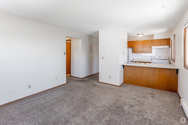 2 habitaciones, 1 baño - Sala de estar - Willow Apartments