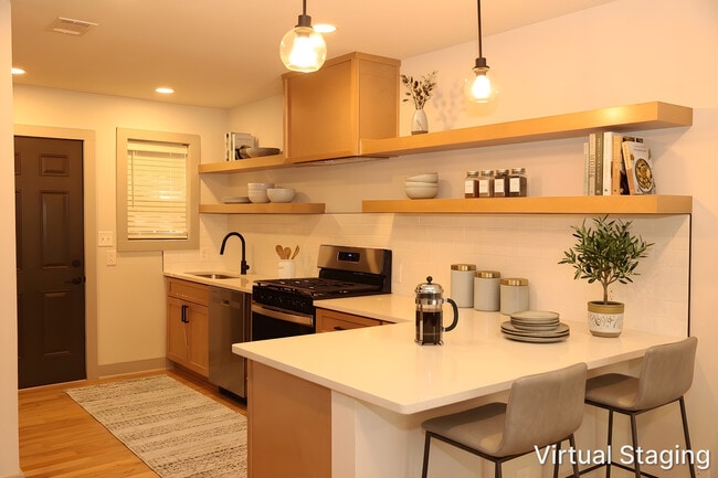 Fully renovated & redesigned Kitchen - 3170 Alston Townhomes.