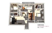 Two Bed / Two Bath with Den